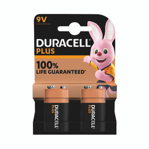 Duracell Plus 9V Battery PK2