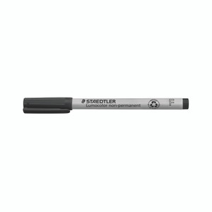 Lumocolor Pen Fine Non-Perm BLK PK10