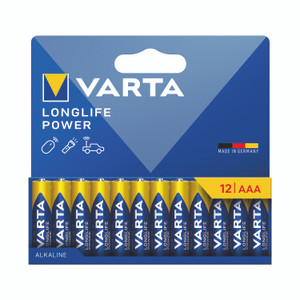 Varta Longlife Pwr Aaa Battery PK12