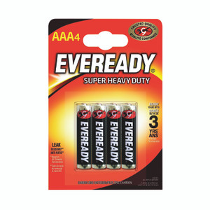 Eveready Super HD Aaa Batteries PK4