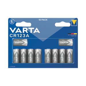 Varta CR123A Lithium Bat Cylind PK10