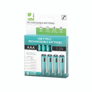 Q-Connect Rchb Aaa Batteries PK4