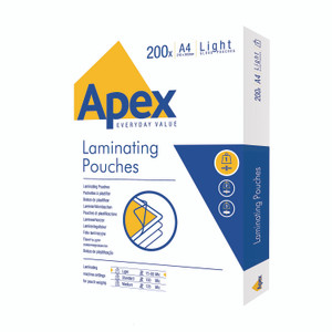 Fellowes Apex A4 Lam Pouch PK200