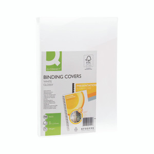 Q-Connect A4 White Binding Covers