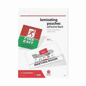 Adh Back Lamg Pouches Gloss A4 PK100