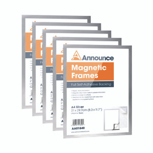 Announce Magnetic Frames A4 SLV PK5