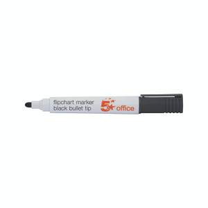 Flipchart Marker Bullet Tip BLK PK12