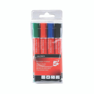 Drywipe Marker Bullet Tip AST PK4