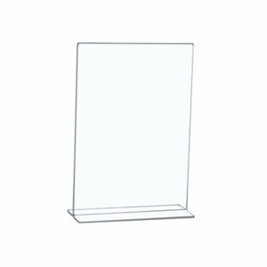 Sign Holder Portrait Stand Up A4 Clr