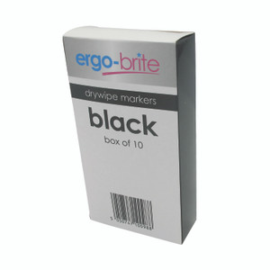 Drywipe Marker Rubber Grip BLK PK10