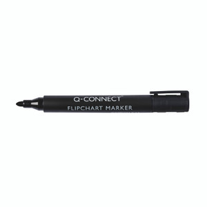 Q-Connect Flipchart Markers BLK PK10