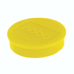 Nobo Whiteboard Magnets 38 Ylw PK10