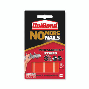No More Nails Perm Adh Strp Red PK10