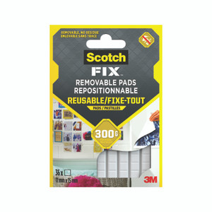 Scotch-Fix Rem Adh Pads 11X15MM PK36
