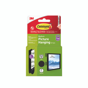 Command Pic Hang Strip M BLK PK8