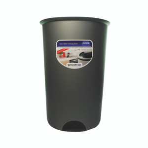 Addis Round Bin Base 50L Met GREY