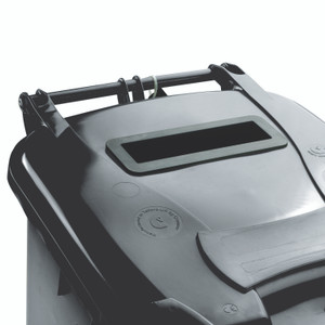 140L Locked GREY Wheelie Bin 377880
