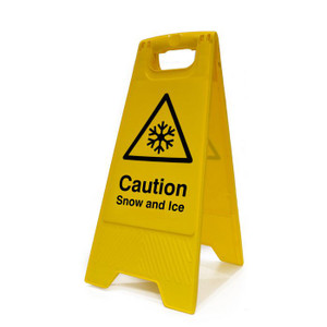 Winter Hazard Snow/Ice A-Board Sign