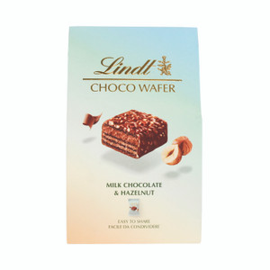 Lindt Wafer Milk Choc Hazelnut 135G