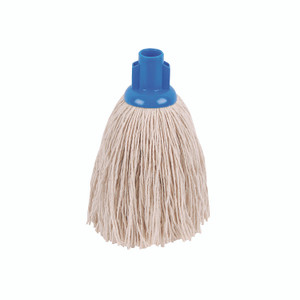 2Work 12OZ Twine Rough Mop BLU PK10