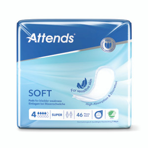 Attends Soft Pad Sz 4 Super PK46