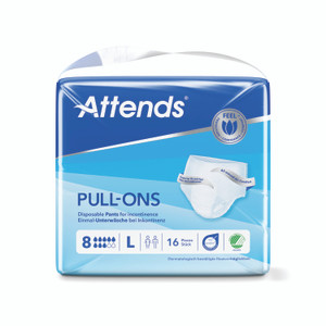 Attends Pullons Pant Sz 8L X4 PK16
