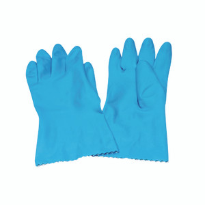 Rubber Gloves Medium Blue PK12