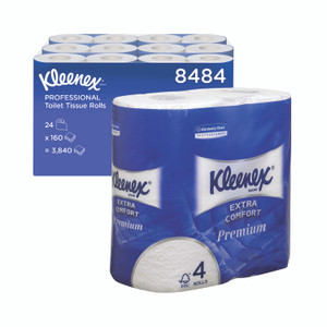 Std Paper Wc Roll 4-PLY WHT PK24