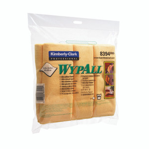 Microfibre Cloths 400X400MM Ylw PK6