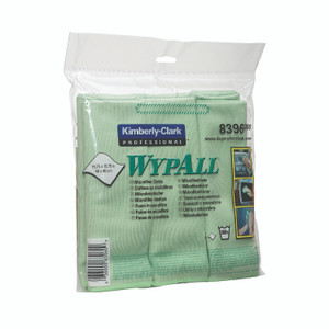 Microfibre Cloths 400X400MM GRN PK6