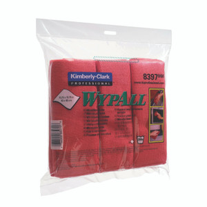 Microfibre Cloths 400X400MM Red PK6