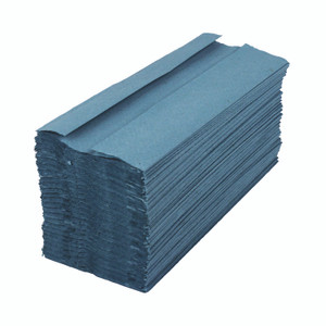 2Work C-Fold Hand Towels Blue PK2880