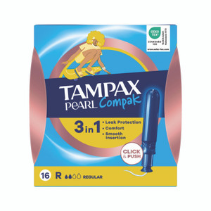 Tampax Compak Prl Tampon Reg X16 PK8