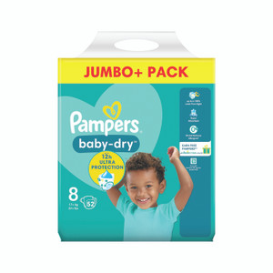 Pampers Baby Dry Nappies Size 8 P104