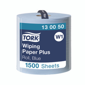 Tork W1 Wiping Paper Plus 2-PLY Blue