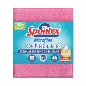 Spontex Microfibre Pads Assorted PK3