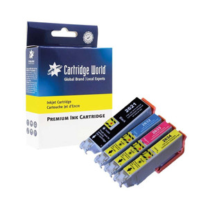 Cartridge World Compatible with Epson 26XL Multi-Pack Black/Cyan/Magenta/Yellow Cartridge World Compatible with Epson 26XL Multi-Pack Black/Cyan/Magenta/Yellow