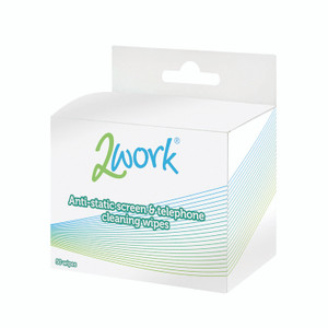 2Work Antistat Scrn/Phone Wipes PK50