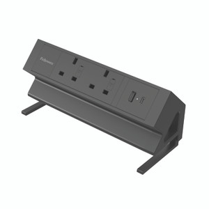 Fellowes Power DESK2 Typeg UK/Ie BLK