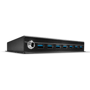 Lindy 7 Port USB 3.0 Metal Hub BLK