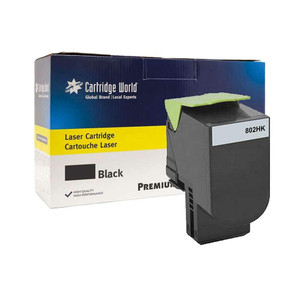 Cartridge World Compatible with Lexmark 802HK Black Toner Cartridge 80C2HK0