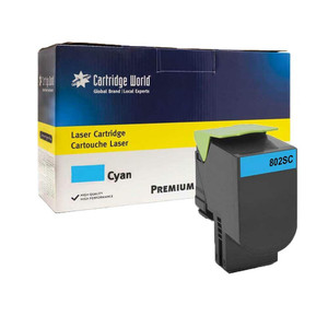 Cartridge World Compatible with Lexmark 802SC Cartridge Cyan 80C2SC0