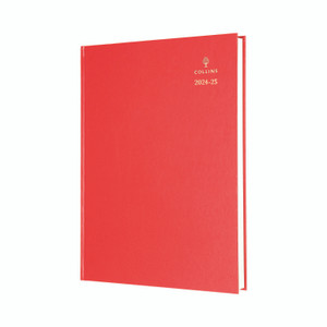 Collins Acdm Diary Dpp A4 Red 25-26