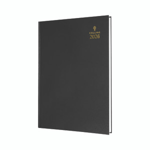Collins A5 Desk Diary Dpp Black 2026