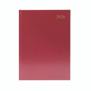 Desk Diary Dpp Appt A4 Burgundy 2026