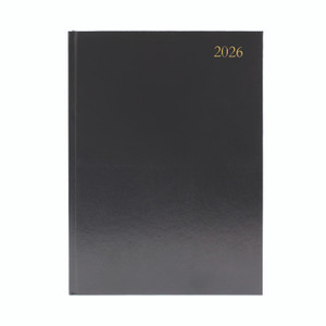 Desk Diary 2 Dpp A4 Black 2026