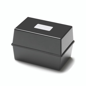 5 Star Card Index Box 8X5 Inch Black