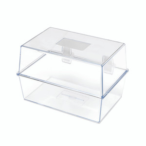 5 Star Card Index Box 6X4IN Crystal