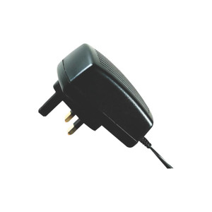 CW Office Dymo D1 240 Volt Adaptor 40075, black power adapter with plug prongs and attached cord for electronic devices