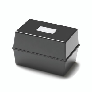 5 Star Card Index Box 6X4 Inch Black